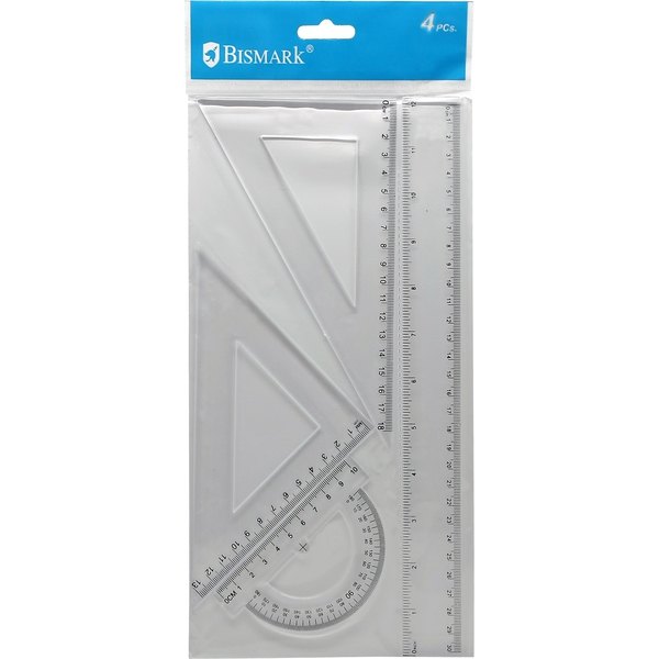 Petaca con Regla, Escuadra, Cartabón y Semicírculo Bismark