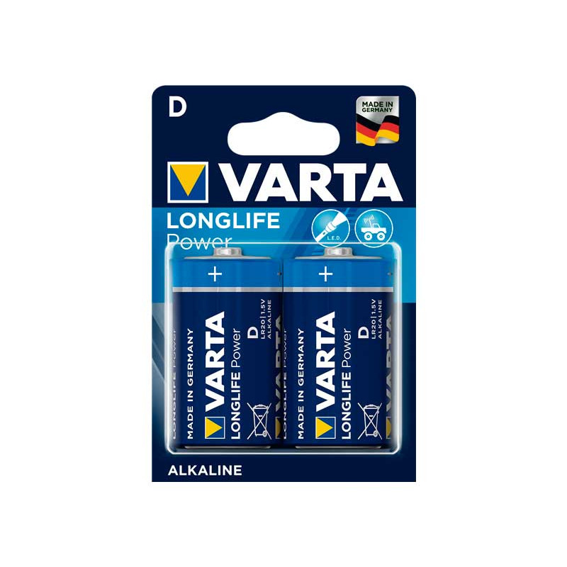 Pila Alcalina Varta Longlife Power D LR20 1.5V
