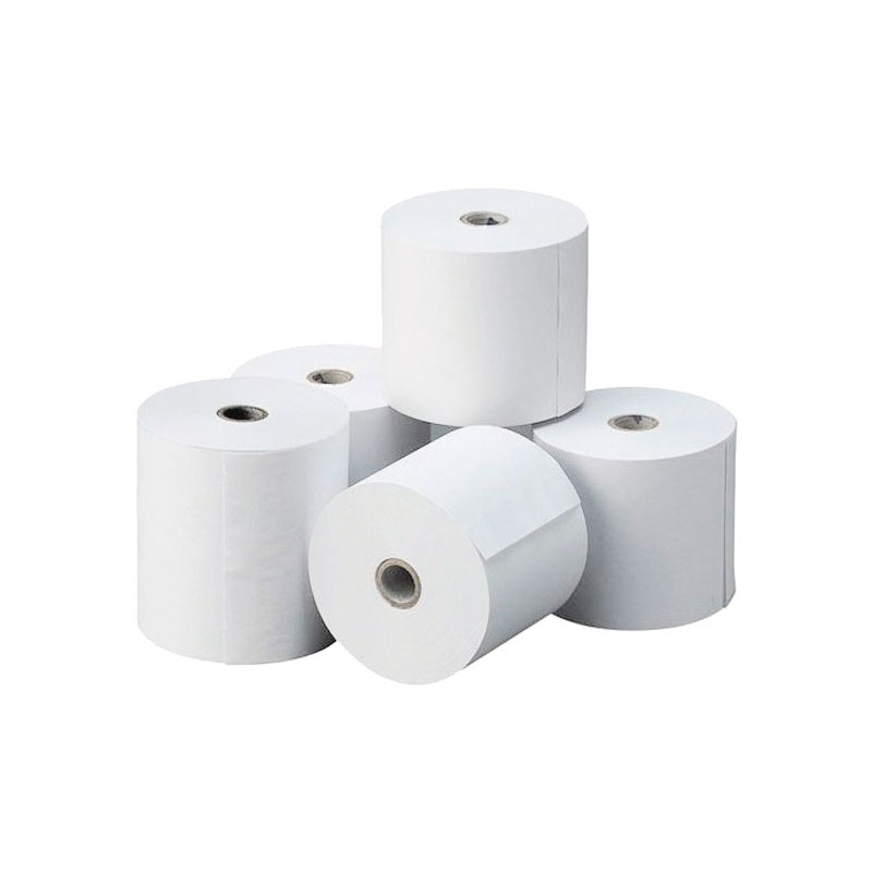 Rollo de Papel Térmico Sin Bisfenol 80x45x12mm (Pack de 8 und)