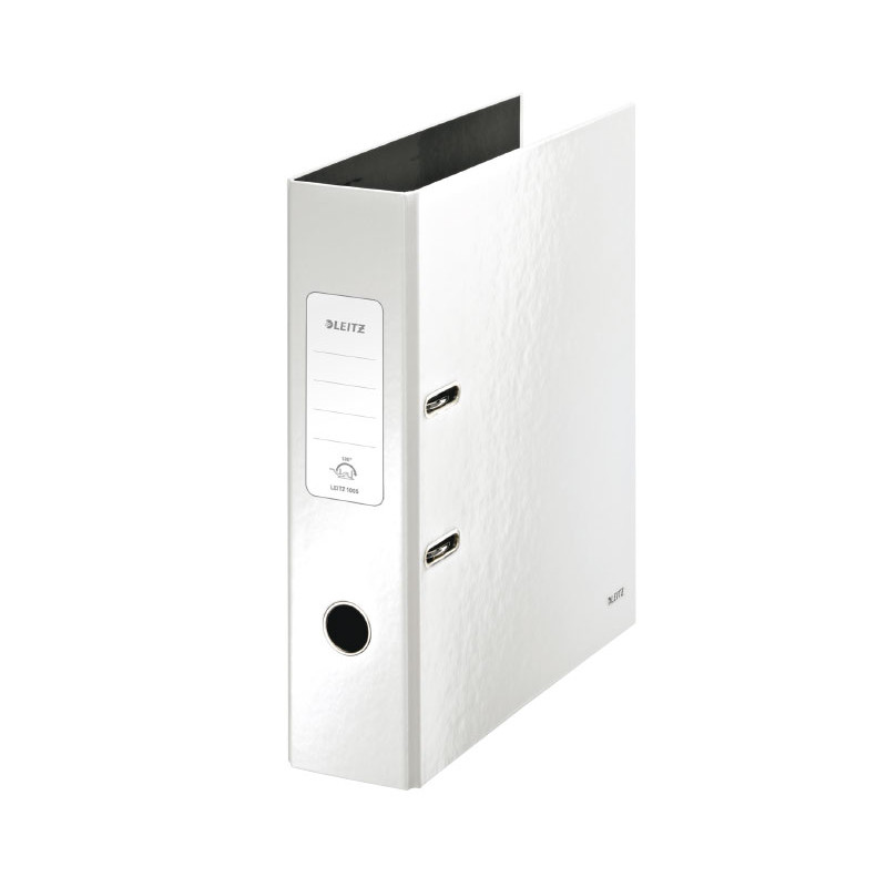 Archivadores de palanca Leitz Wow Blanco perla A4 Lomo 80 mm