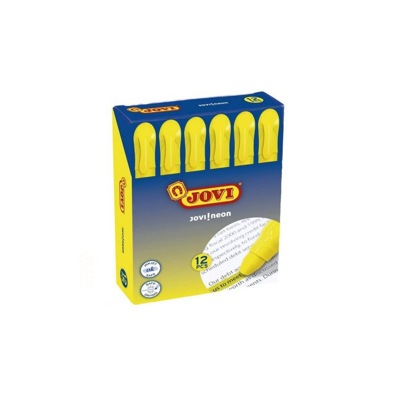 Marcador de Cera Amarillo Flúor