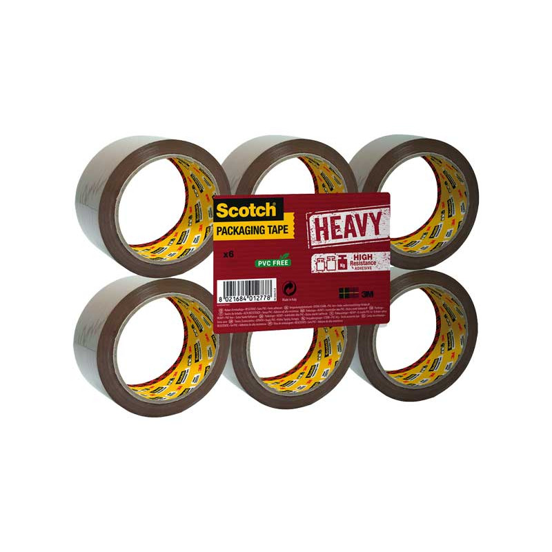 Cinta de Embalaje Scotch Polipropileno Marrón 132x48mm